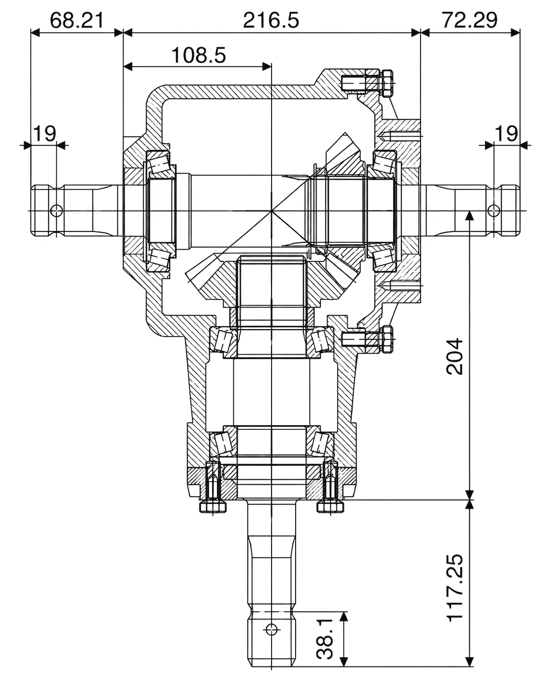 HC-RC61T Technical Drawing and Dimensions