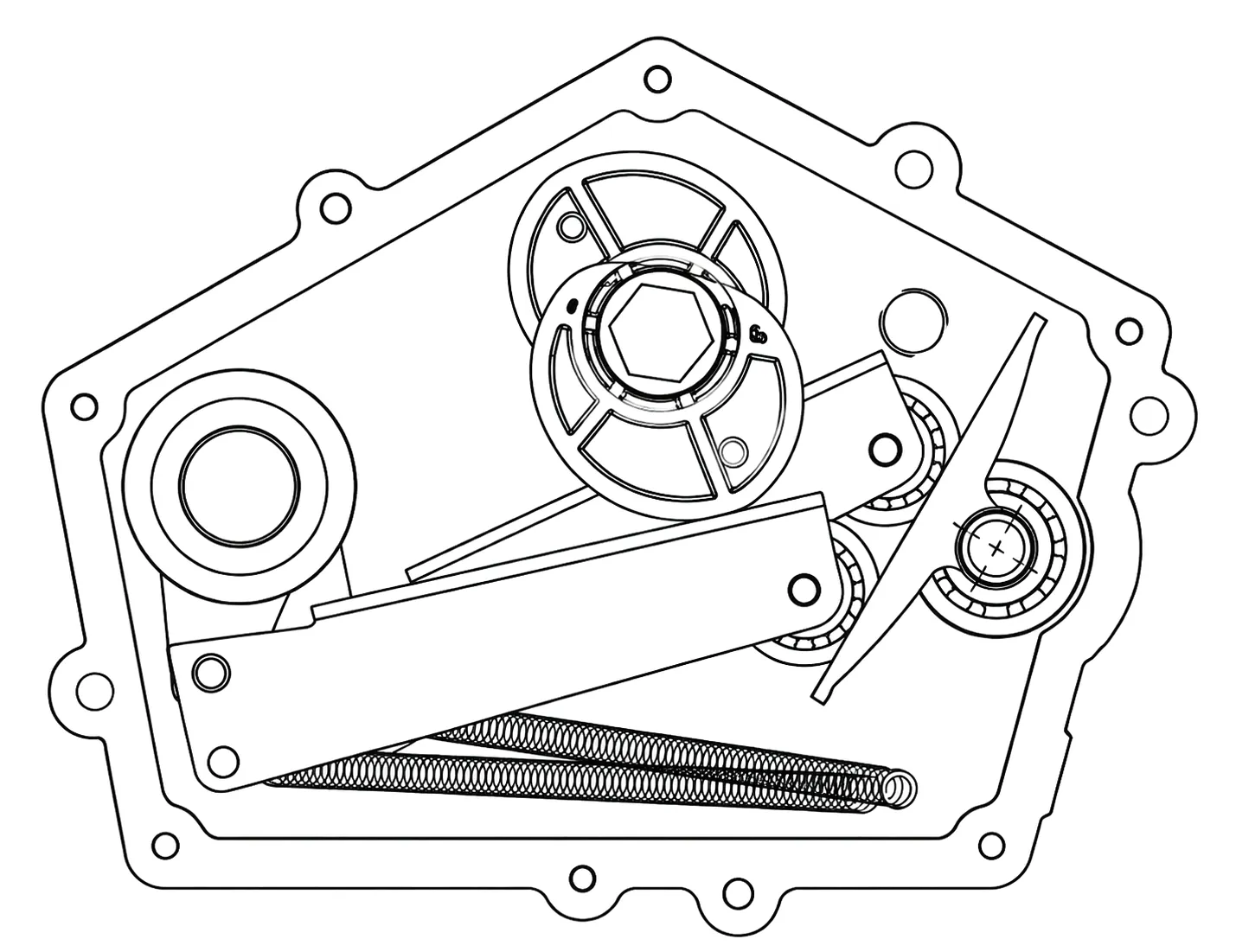 HC01-778 Gearbox Technical Drawing