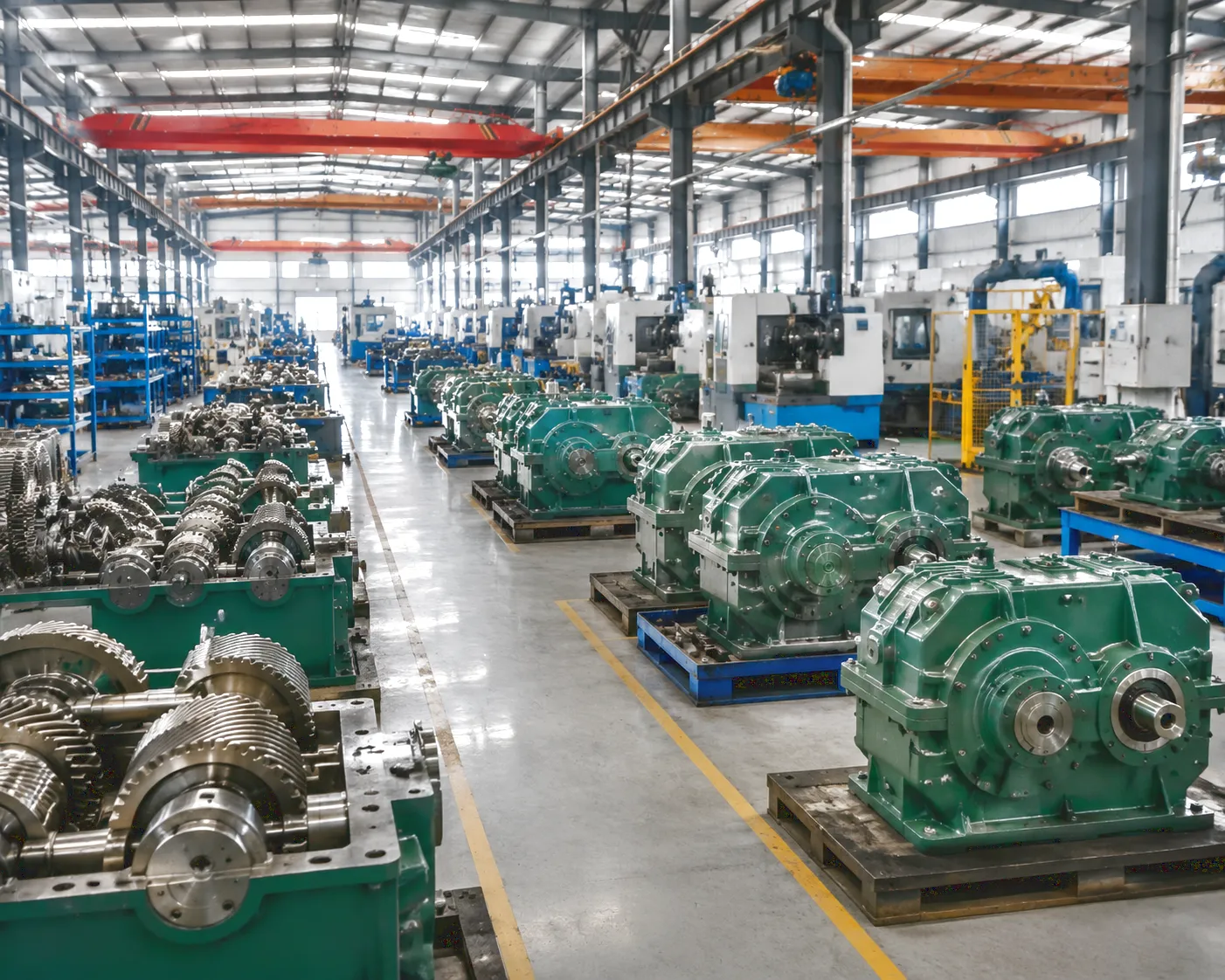 Agricultural gearbox manufacturing workshop